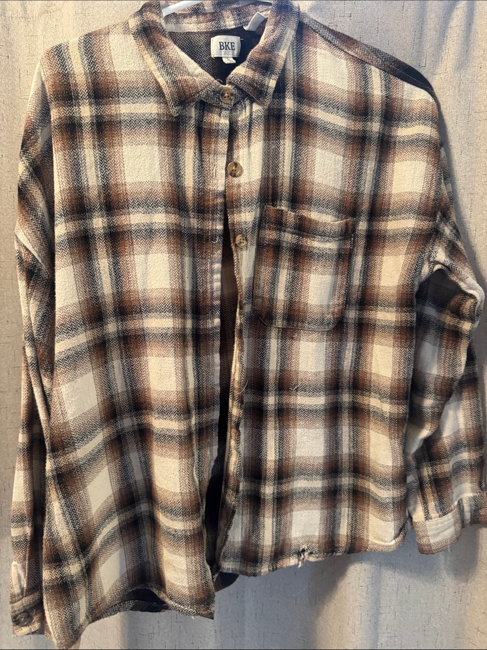 BKE Women’s “boyfriend” flannel